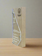Classic Rectangular Wooden Plaque Memento (250mm x 100mm)