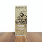 Classic Rectangular Wooden Plaque Memento (250mm x 100mm)