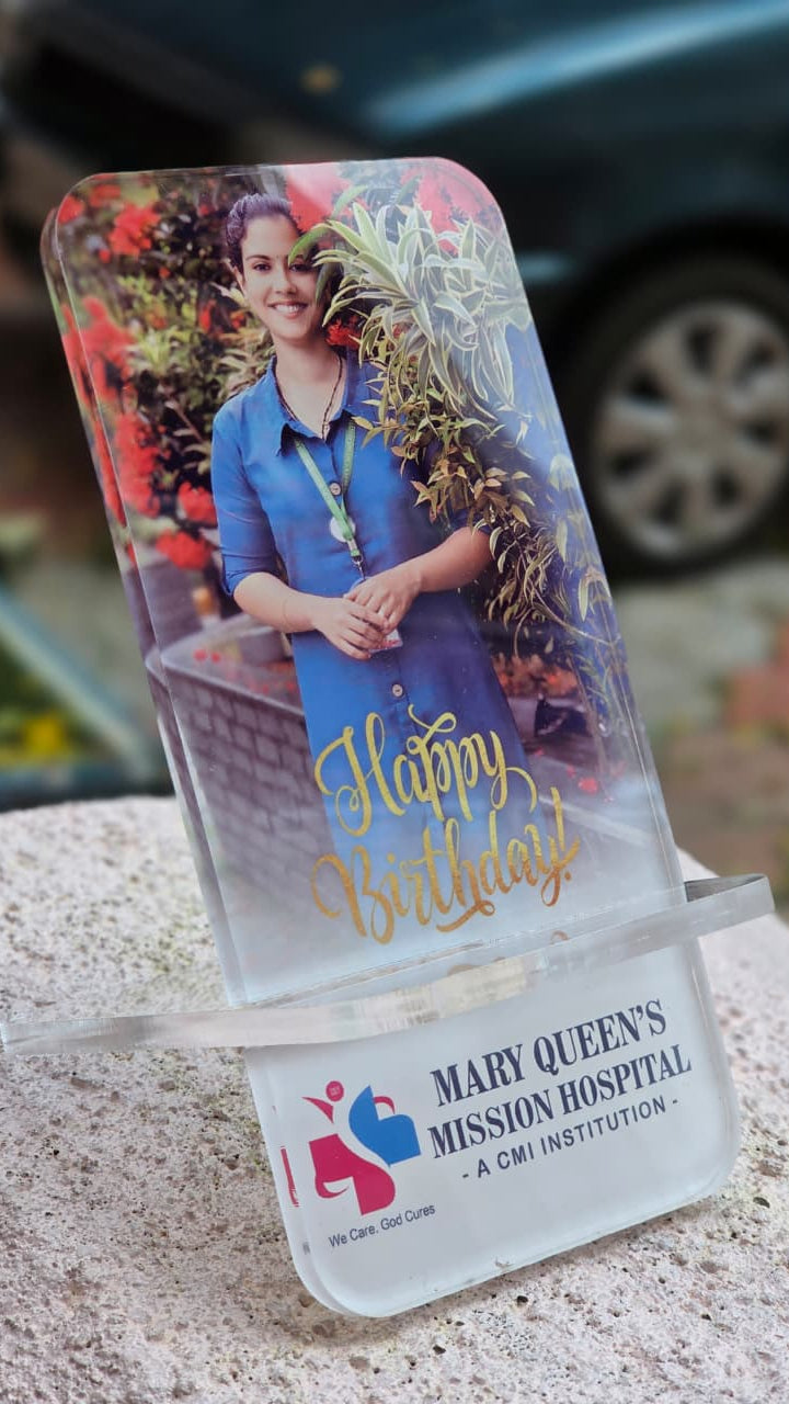 Personalized Acrylic Mobile Stand